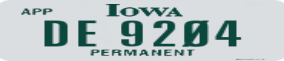 Trailer License Plate